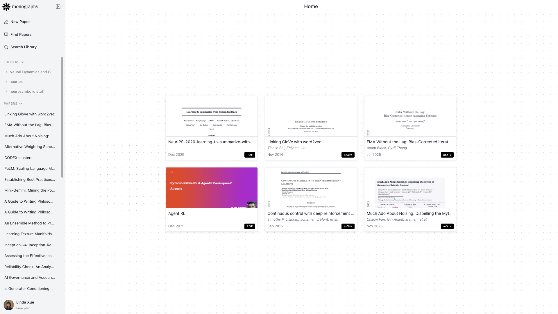 App interface